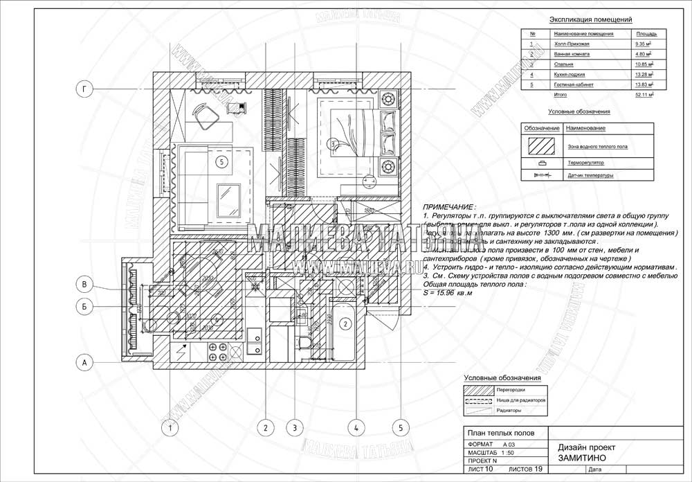 План открывания дверей дизайн проект