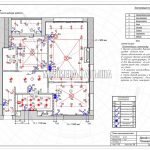 План выключателей без мебели в дизайн проекте Малиевой Татьяны в ЖК Савеловский Сити, Москва 2018