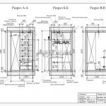 2 Разрез ЖК Рождественский гардеробная в спальне дизайн проект А-А Б-Б В-В