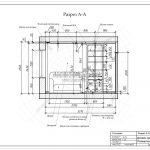 2 разрез столовой А-А по дизайн проекту Малиева Татьяна Мытищи 2018