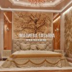 Дизайн классической спальни с фреском