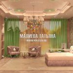 Спальня девочки с нежно-розовым и мятным