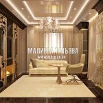 Дизайн мужского темного кабинета в современном стиле