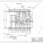 4 разрез В-В дизайн проект гостиной ЖК Пироговская Ривьера