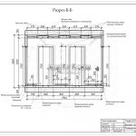 4 разрез и вид сбоку прихожей Б-Б