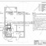 План привязки сантехники и радиаторов - дизайн проект ЖК Яуза Парк 2019