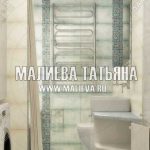 Бежевая ванная комната для семьи в Подмосковье