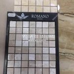 Сравнение вариантов мозайки и их сочетание с плиткой