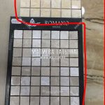 Выбор оттенка мозаики на пол кухни