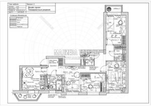 Вариант 2 планировка квартиры ЖК Купавна 2019 Малиева Татьяна
