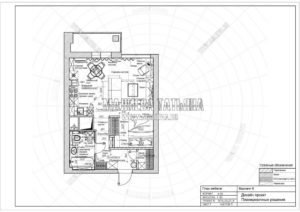 Вариант 6: Планировка квартиры дизайн проект в ЖК Яуза Парк
