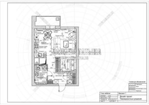 Вариант 7: Планировка квартиры дизайн проект в ЖК Яуза Парк