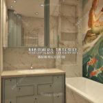 Вариант детской ванной 2 в дизайн проекте Малиевой Татьяны Люберцы 2019