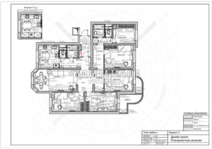 Вариант планировки 3: Дизайн квартиры в Люберцах от Малиевой Татьяны 2019