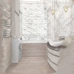 Дизайн ванной ЖК Родионово (Химки), дизайнер Малиева Татьяна