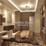 Дизайн интерьера спальной комнаты в дизайн проекте Малиевой Татьяны Люберцы 2019