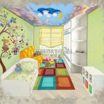 эскиз детской комнаты Малиева Татьяна